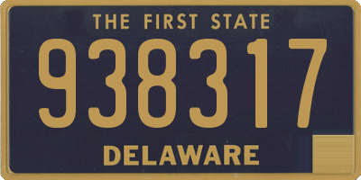 DE license plate 938317