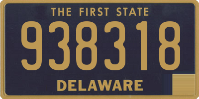 DE license plate 938318