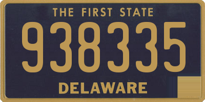 DE license plate 938335