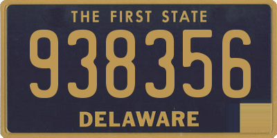 DE license plate 938356