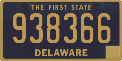 DE license plate 938366