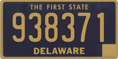 DE license plate 938371