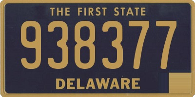 DE license plate 938377