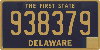 DE license plate 938379