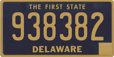 DE license plate 938382