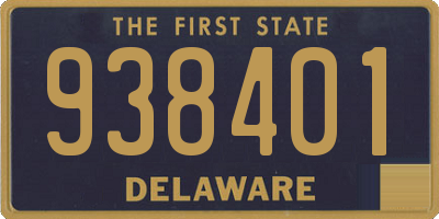 DE license plate 938401