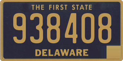 DE license plate 938408