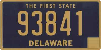 DE license plate 93841