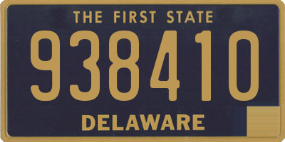 DE license plate 938410