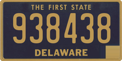 DE license plate 938438