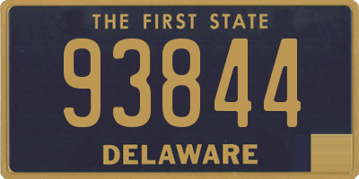 DE license plate 93844