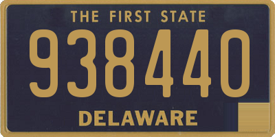 DE license plate 938440