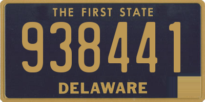 DE license plate 938441