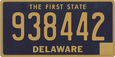 DE license plate 938442