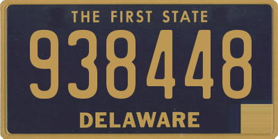 DE license plate 938448