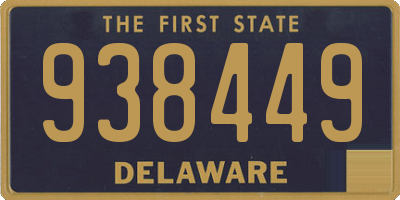DE license plate 938449