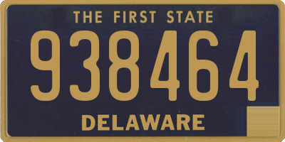 DE license plate 938464