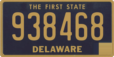 DE license plate 938468
