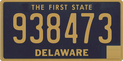 DE license plate 938473