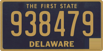 DE license plate 938479