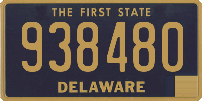 DE license plate 938480