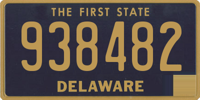 DE license plate 938482