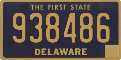 DE license plate 938486