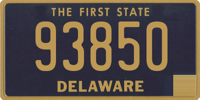 DE license plate 93850
