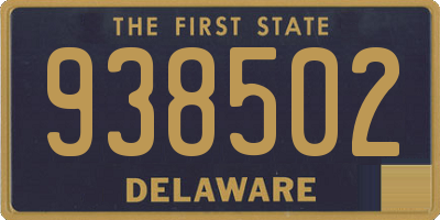 DE license plate 938502