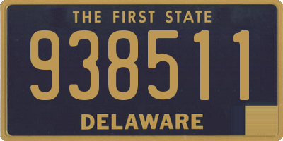 DE license plate 938511