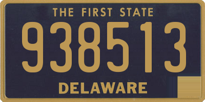 DE license plate 938513