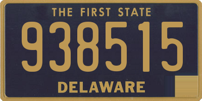 DE license plate 938515