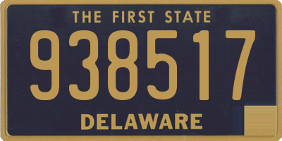 DE license plate 938517