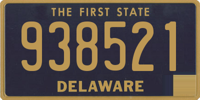 DE license plate 938521