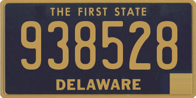 DE license plate 938528