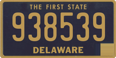 DE license plate 938539