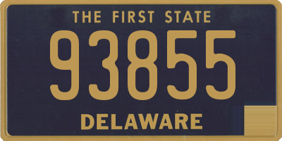 DE license plate 93855