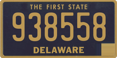 DE license plate 938558