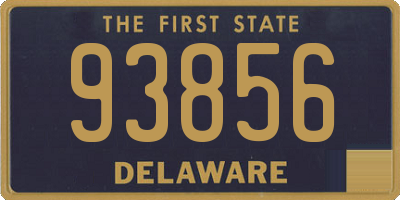 DE license plate 93856