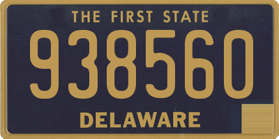 DE license plate 938560