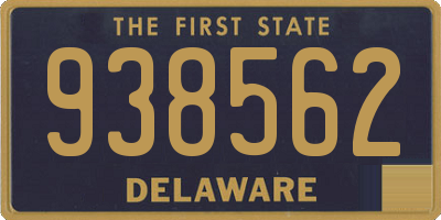 DE license plate 938562