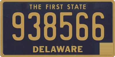 DE license plate 938566