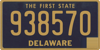 DE license plate 938570