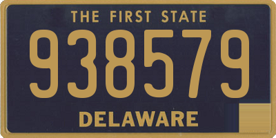 DE license plate 938579