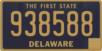 DE license plate 938588