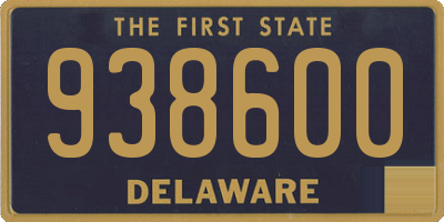 DE license plate 938600
