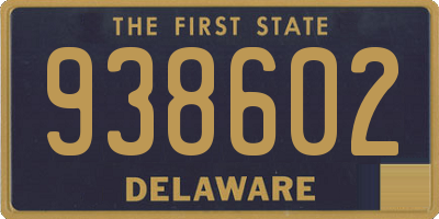 DE license plate 938602