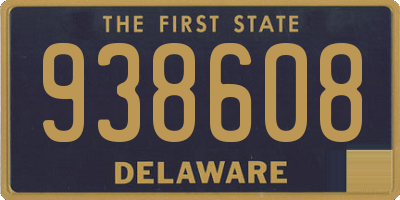 DE license plate 938608