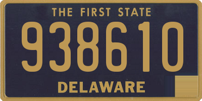 DE license plate 938610