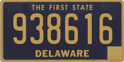 DE license plate 938616
